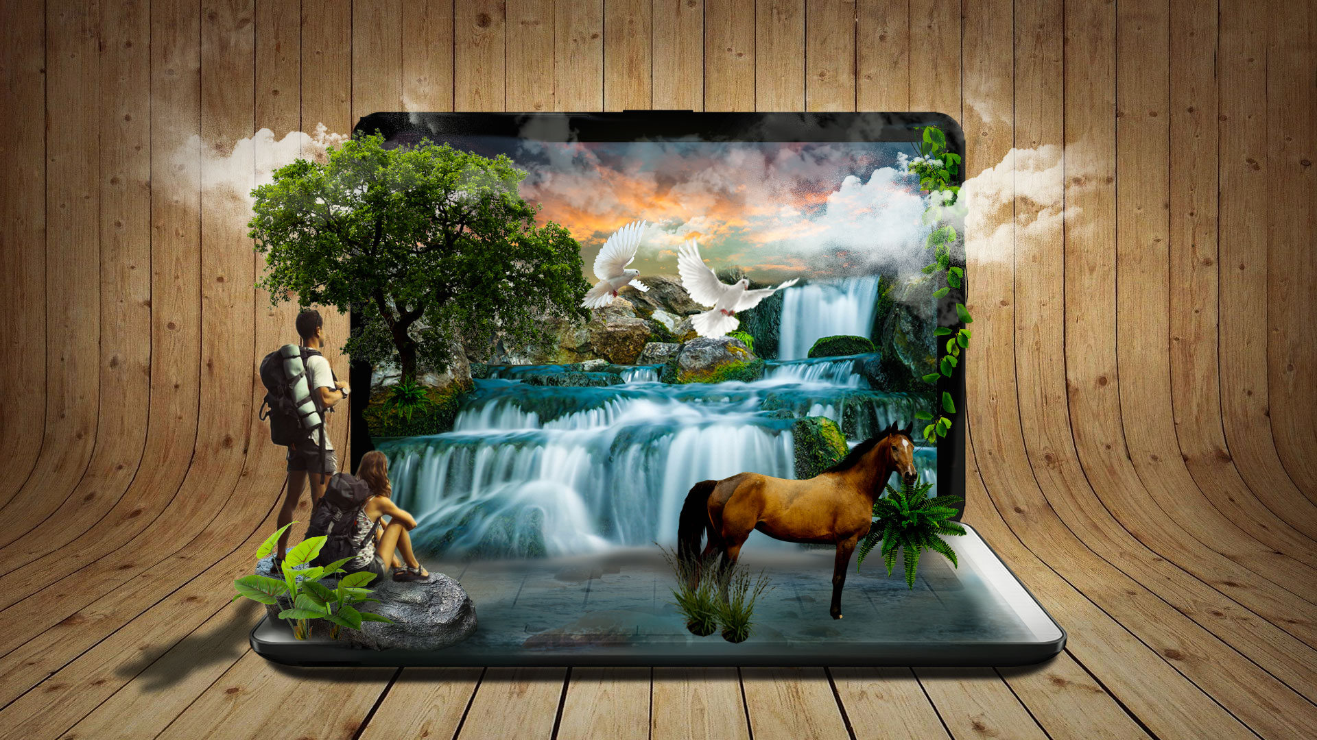 Cascade sur un mac
